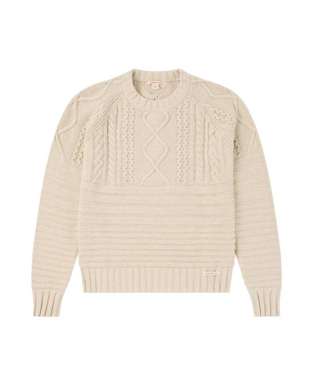 NEW AMUNDSEN women's old salt long sleeve sweater in natural